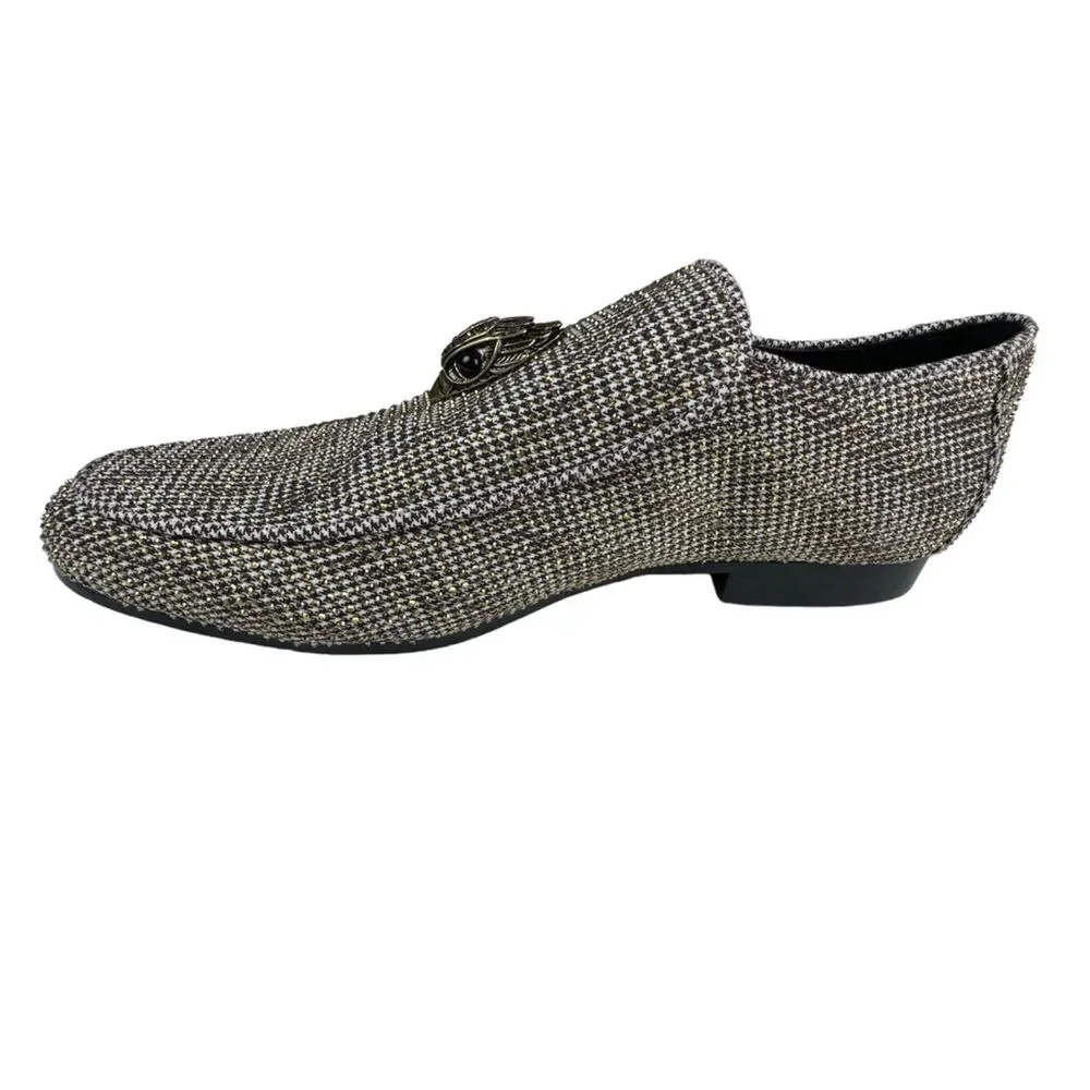 🛑SOLD🛑Kurt Geiger London Hugh Herringbone Loafers Mens Size 8 (41) - Picture 3 of 14